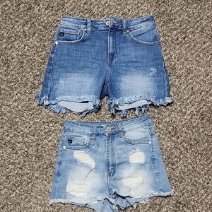 KanCan Distressed Blue Jean Shorts